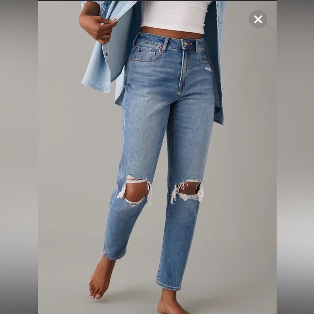 AE high wasited mom jeans